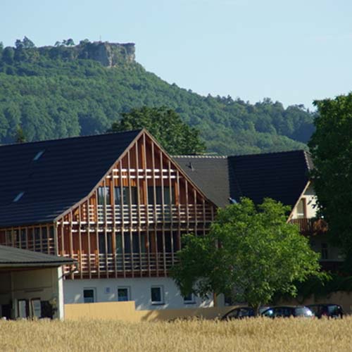 Ausgebaute Scheune der Pension in Wolfsdorf bei Bad Staffelstein